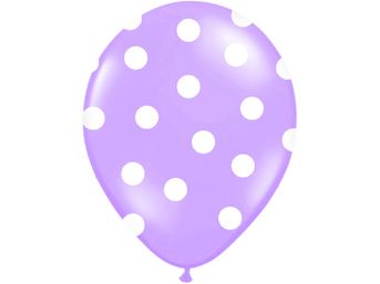 Balón bledofialový bodkovaný 30cm