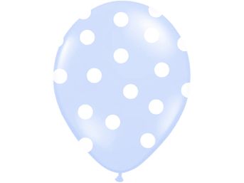 Balón modrý bodkovaný 30cm