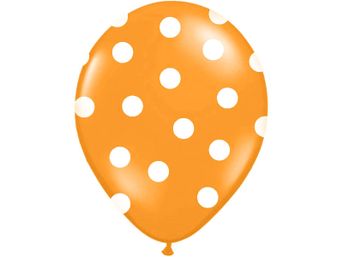 Balón oranžový bodkovaný 30cm