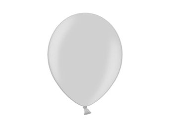 Balón strieborný lesklý