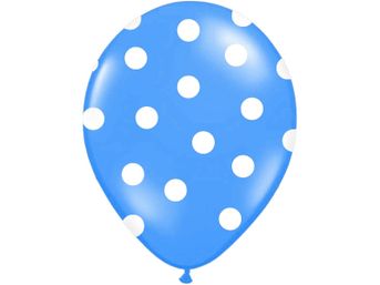 Balón tyrkysový bodkovaný 30cm