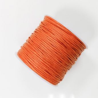 Bavlnený voskovaný špagát oranžový