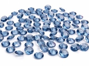 Diamanty modrá temná 12mm 100ks