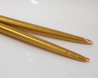 Kónické sviečky metalik zlaté 1ks 29 cm