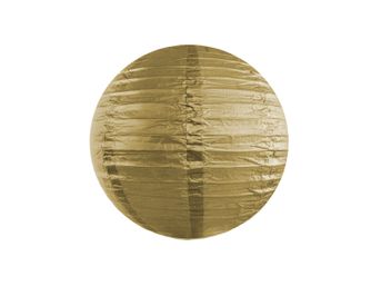 Lampión papierový zlatý 20cm