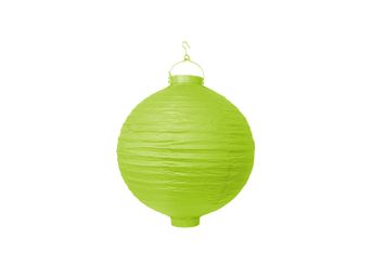 Lampión svietiaci papierový jabĺčkový zelený 20cm