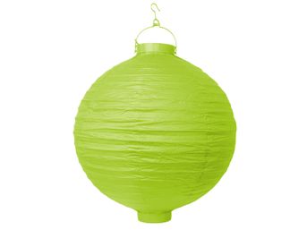 Lampión svietiaci papierový jabĺčkový zelený 30cm