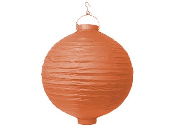 Lampión svietiaci papierový oranžový 30cm