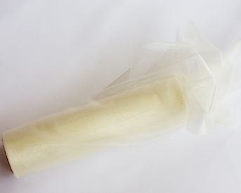 Organza ivory - bledý krém 16cm