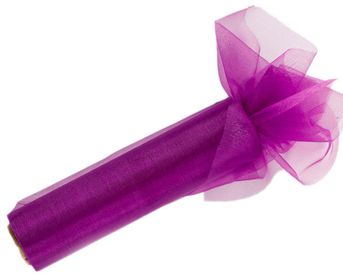 Organza slivková - fialová do ružova 16cm