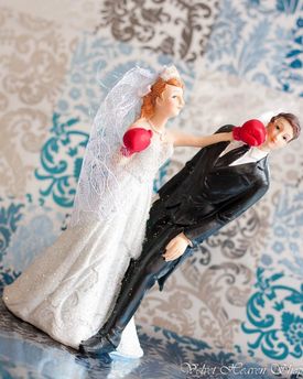 Svadobné postavičky na tortu - svadobné figúrky na tortu boxerista