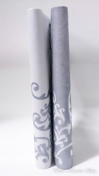 Svadobné servítky z netkanej textílie Ornament strieborné - biele