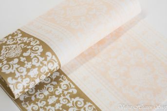 Svadobné servítky z netkanej textílie Royal zlaté - krémové - biele